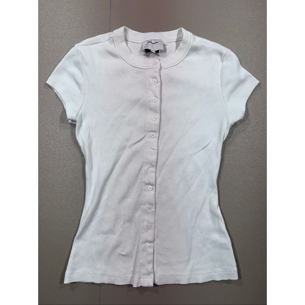 Reformation Button Down Cotton Tee - image 1